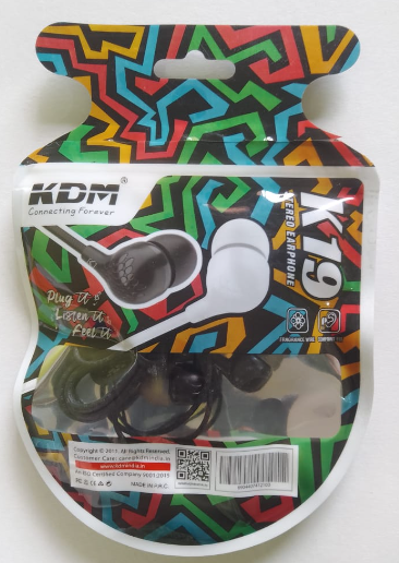 KDM K19 Stereo Earphone (Black)