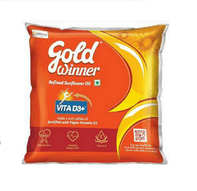 Gold Winner Refined Sunflower Oil Pkt